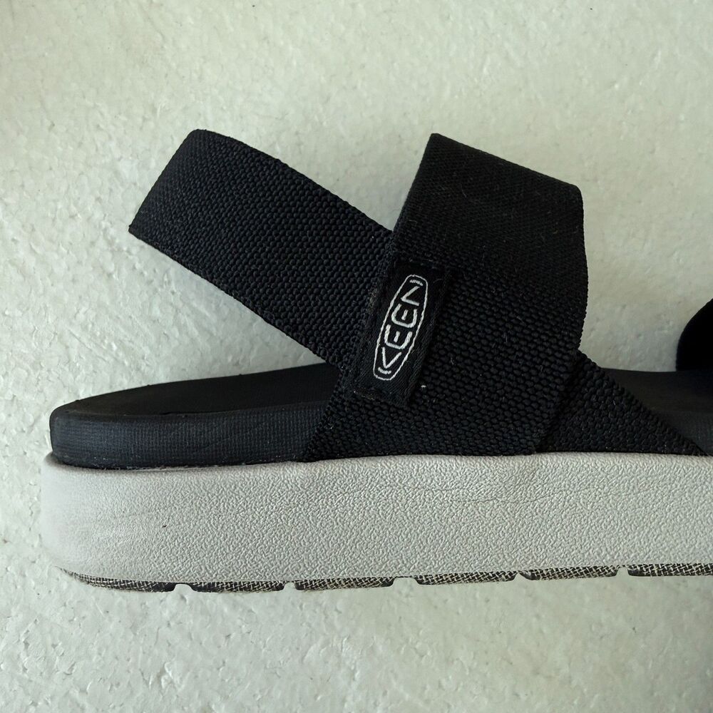 Keen Elle Backstrap Sandal Stretch Straps Recycled Outdoor Size 10.5 Black - Picture 12 of 13